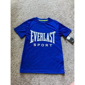 Everlast boys size 8 short sleeve blue shirt NWT